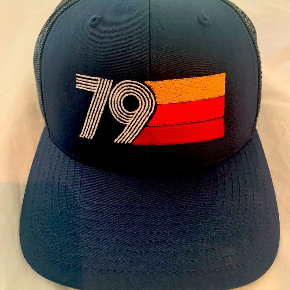 “79” Trucker hats.  19 hats for sale.  Bday party!